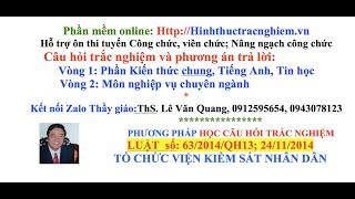 TUYỂN CÔNG CHỨC KIỂM SÁT VIÊN NHÂN DÂNTÀI LIỆU ÔN LUẬT TỔ CHỨC VIỆN KIỂM SÁT NHÂN DÂN 2014 [upl. by Jackelyn329]