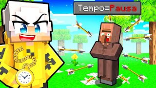 IMBROGLIO i VILLAGER Mettendo il TEMPO in PAUSA su Minecraft [upl. by Miner]