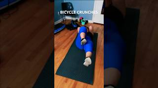 bicycle crunches fitnessjourney hiitworkouts bicyclecrunches shorts 60yearsold [upl. by Thunell]