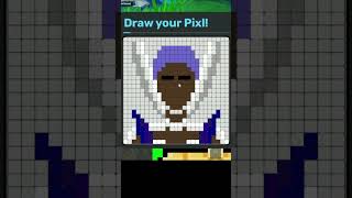 NETOSSA IN PIXEL ART TRANSFORM ON ROBLOX shortsvideo artwork shortsfeed [upl. by Roehm644]