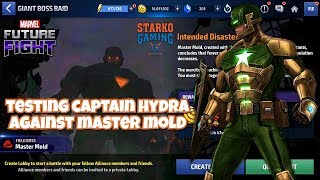 TESTING CAPTAIN HYDRA AGAINST MASTER MOLD  MARVEL FUTURE FIGHT [upl. by Lexis465]