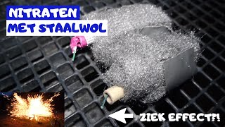 NITRATEN MET STAALWOL  PYRO PRODUCTS [upl. by Luanne520]