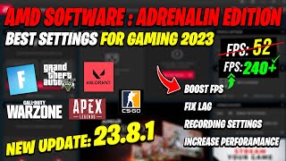 AMD Radeon Software New update 2381 2023 FOR Best Setting Gaming [upl. by Fromma]