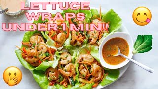 How to Make Lettuce Wraps Under 1 Minute  DaniByDemand  Lettuce Wraps [upl. by Ellessig]