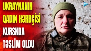 Ukrayna ordusu Kurskda pusquya salındı qadın hərbçi əsir götürüldü  GÖRÜNTÜLƏR [upl. by Kirsch]