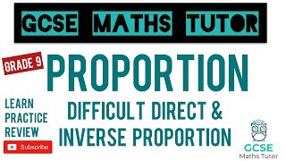 The 5 Hardest Direct amp Inverse Proportion Exam Style Questions  GCSE Maths Tutor [upl. by Silera]