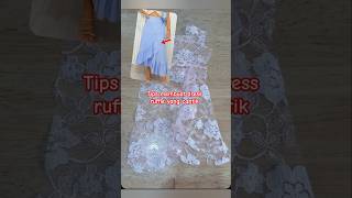 Dress Ruffle smartsewing shortvideo sewingtipsandtricks sewinghacks sewingtechniques [upl. by Domenech]