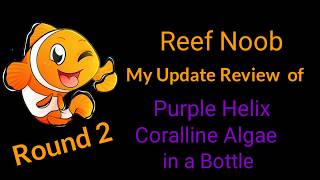 My Update Review of Purple Helix Coralline Algae in a Bottle [upl. by Olsewski691]