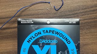 D’Addario Nylon Tapewound Bass String Watch video this before you buy them [upl. by Francine449]