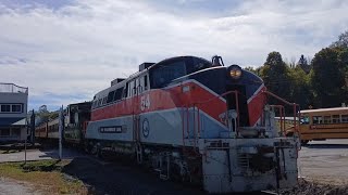 The Stourbridge Line 12PM Departure Returning To Honesdale Station 10122024 [upl. by Cynde]