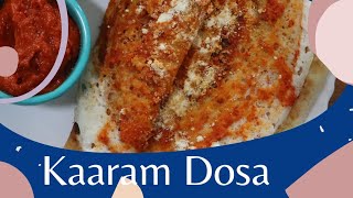 కడప కారం దోస  kadapa karam dosa making rayalaseema erra karam dosa for dosa lovers [upl. by Samuel]