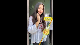 DIY 1 clay rakhi😱 rakhi diy shorts craft youtubeshorts itspriyanjalisingh [upl. by Asen353]