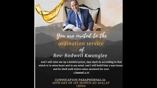 ORDINATION SERVICE  PASTOR RODWELL KWONGLEE  PRETORIA SOUTH AFRICA 28 JAN 2023 [upl. by Windham503]