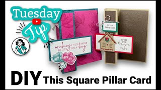 This Square Pillar Card Is One You’ll Make Again And Again [upl. by Rahr]