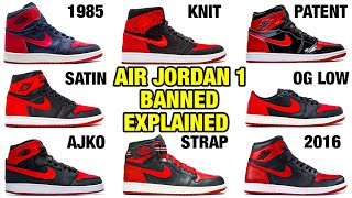 Explaining quotBannedquot Air Jordan 1 Bred Types For Beginners Sneaker Collection [upl. by Eeliak]