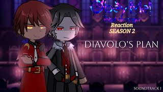 Soundtrack 1 Diavolos plan Obey Me Nightbringer Reaction Season 2《Lyrics》 [upl. by Odla81]