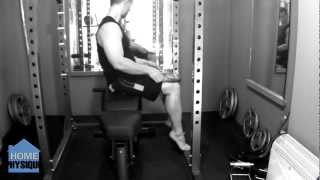 Calf Exercises  Seated Calf Raise Without Machine Video Tutorial [upl. by Pacificia]