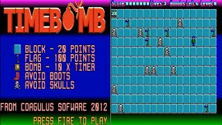 AMIGA REUPLOAD Timebomb TIME BOMB CHECKMAN ARCADE CHECK MAN CLONE 14 10 2012 Coagulus FW [upl. by Lemuel10]