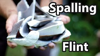 How to Spall Flint to make arrowheads [upl. by Tricia25]