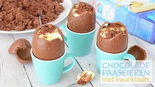 RECEPT  Chocolade paaseieren met kwarktaart [upl. by Ottavia805]