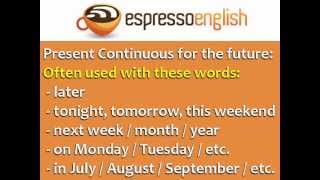 Present Continuous for Future Use English Grammar [upl. by Ylsel816]