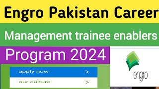 How to apply Engro MTE Program 2024  Engro management trainee enablers program for graduates [upl. by Camel]