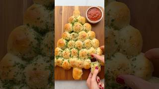 Christmas Tree PullApart Bread  FeelGoodFoodie [upl. by Trini]