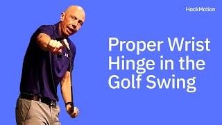 Perfect Wrist Hinge in Golf Swing Simple Hack for Better Shots [upl. by Nyleek]