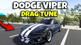 My Dodge Viper DRAG Tune youtube roblox [upl. by Aggarwal]