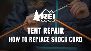 How to Replace the Shock Cord in a Tent Pole  REI [upl. by Nosle]