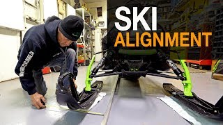 Snowmobile Ski Alignment without special tools [upl. by Adli]