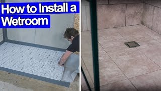 HOW TO INSTALL WETROOM SHOWER  FULL JOB  Impey Aqua Dec [upl. by Apthorp]