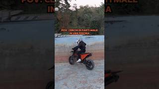 Alzate audio😂🔥 motard ktm stunt crash supermoto [upl. by Idnat]