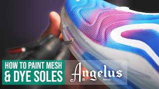 Customizing Air Max 720 with Angelus Paints amp Dyes  Angelus Custom Shoes [upl. by Xuaegram696]