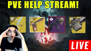 LIVE  DESTINY 2 HELP STREAM WISHENDER PRESAGE FARM XENOPHAGE  MORE [upl. by Refinej]