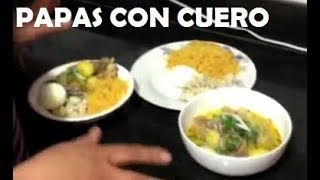 PAPAS CON CUERO ESTILO ECUATORIANO [upl. by Yim]