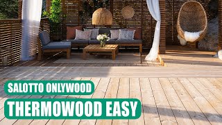 Thermowood EASY il pavimento da esterno con la posa più facile del mondo [upl. by Atalaya]