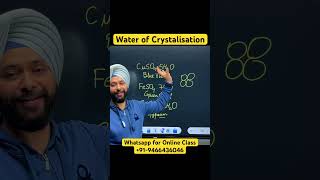 What is Water of Crystallisation  Class 10 Science Shorts Gagan Sir Chemistry Class 10 CBSE NCERT [upl. by Michell838]