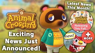 Exciting News JUST Announced For Animal Crossing This Month [upl. by Bradman]