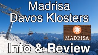 Davos Klosters Madrisa Ski Resort Review amp Information Switzerland 4K [upl. by Yrag]