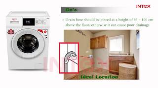 Intex Front Loading washing machine WMFF60BD Installation Process English [upl. by Atenahs]