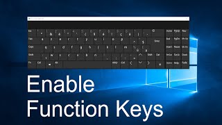 How to Enable or Disable Function Keys in Windows 10 [upl. by Rammus]