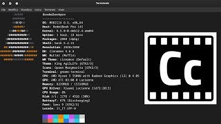 Install Cinecred in Linux MODICIA OS calamares configure linux technology [upl. by Alyehc374]