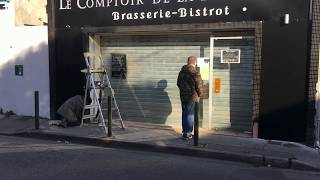 habillage une façade magasin alucobande [upl. by Bellis]