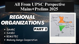 Regional Organizations International Relations UPSC Current Affairs upsc currentaffairs 2025 [upl. by Tolland455]