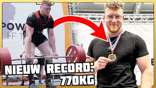 Zorin Wint NK Powerliften En Zet Nederlands Record [upl. by Harifaz]