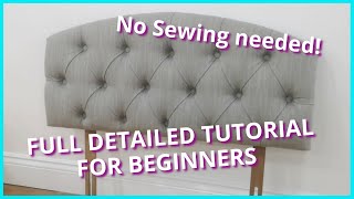 DIY  HOW TO UPHOLSTER A TUFTED HEADBOARD  DETAILED UPHOLSTERY TUTORIAL  FaceLiftInteriors [upl. by Nerej128]