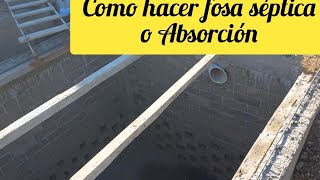 como hacer una fosa séptica o fosa de Absorción [upl. by Notnek]