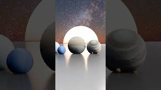 planet bouncing  Solar System Planet Size Comparison 3D animation planet universesizecomparison [upl. by Biddie]