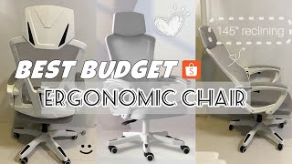 BUDGET FRIENDLY ERGONOMIC CHAIR  unboxing amp set up  shopee finds [upl. by Aciraj]